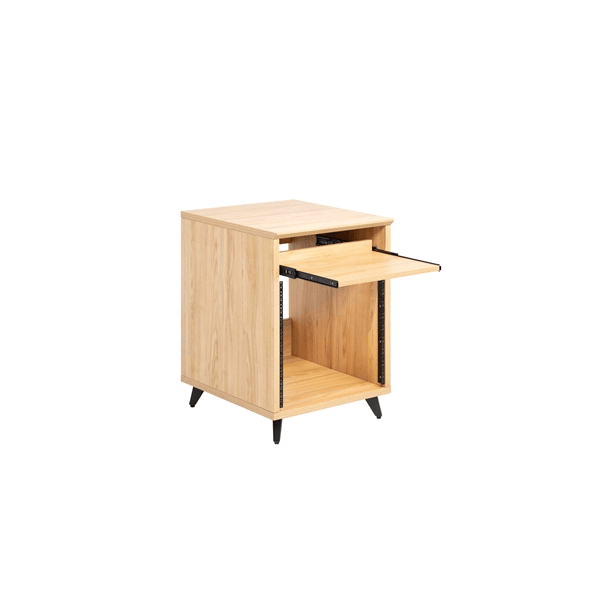 Gator Frameworks GFW-ELITEDESKRK-MPL Rack studio 10U in finitura acero naturale<br>