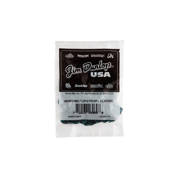 Dunlop 483R#11 Turquoise Perloid - Medium