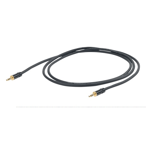 PROEL STAGE Cavo audio professionale bilanciato con connessioni spina jack Stereo 3.5mm YongSheng &gt; spina jack Stereo 3.5mm YongSheng. Colore disponibile: BK