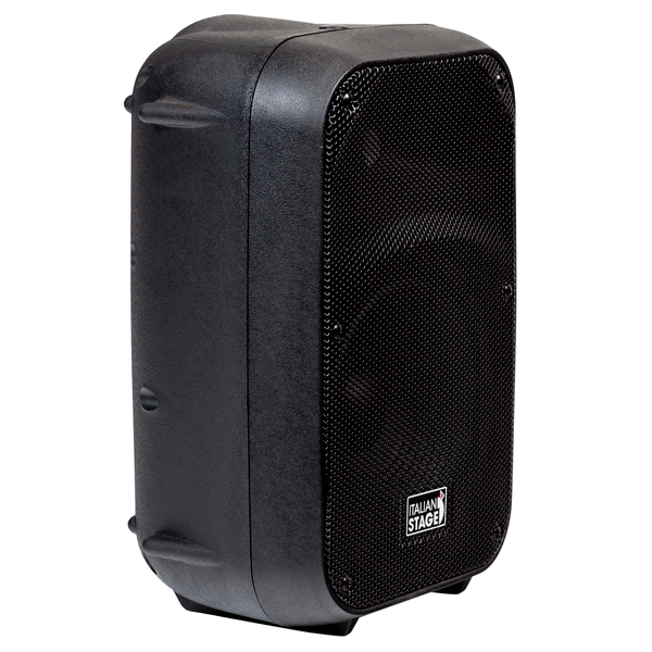 ITALIAN STAGE 8 portable speaker with battery, MP3 player, SD card, USB, STEREO bluetooth, 1 VHF wireless microphone