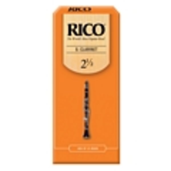 RICO Ance per Clarinetto in Mib, Strength 2.5, confezione da 25 pz