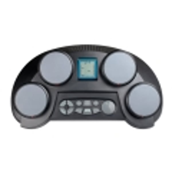MEDELI Batteria Elettronica portatile a 4 pad con indicatori lampeggianti e sensibilità al tocco.