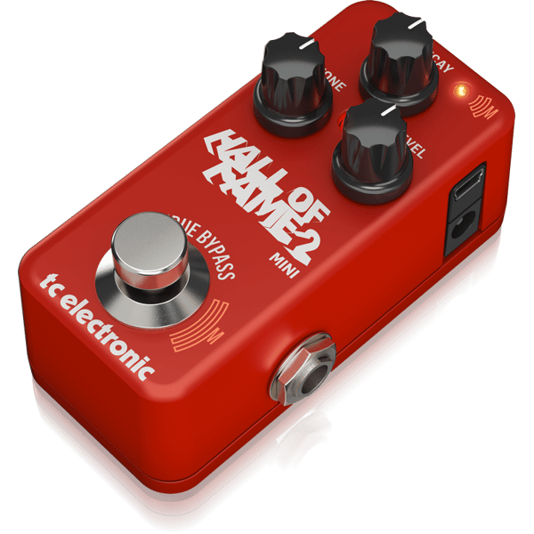 TC ELECTRONIC HALL OF FAME 2 MINI REVERB EFFETTO A PEDALE PER CHITARRA TONEPRINT E TECNOLOGIA MASH