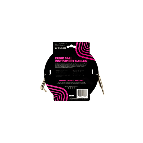 Ernie Ball Angolo dritto in PVC 4.5m da 6400