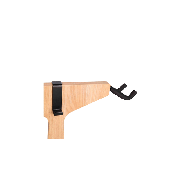Gator Frameworks GFW-ELITEGTRHNGSTD-2X-MPL Stand appendi-chitarra doppio in finitura naturale acero opaco<br>