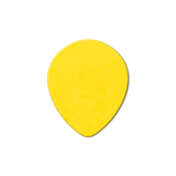 Dunlop 413R Tortex Tear Drop Yellow .73