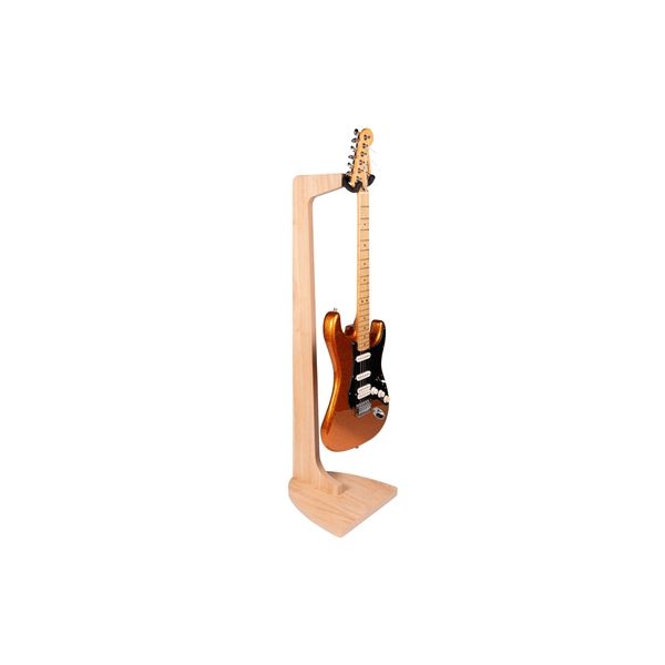 Gator Frameworks GFW-ELITEGTRHNGSTD-MPL Stand appendi-chitarra in finitura naturale acero opaco&lt;br&gt;