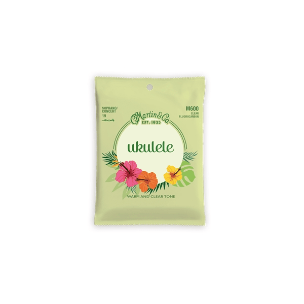 Martin & Co. M600 Ukulele Strings Soprano/Concerto Fluorocarbon 19.1-22