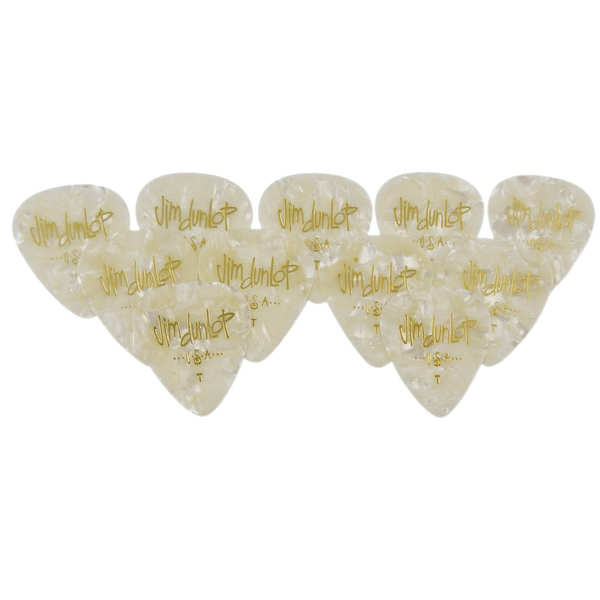 Dunlop 483P#04 White Perloid - Thin