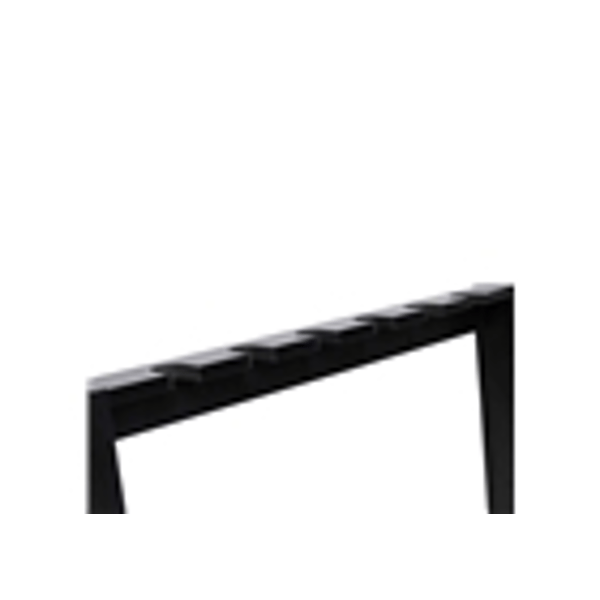 Gator Frameworks GFW-GTR-WD6RK-BLK Supporto in legno per 6 chitarre con finitura nera<br>