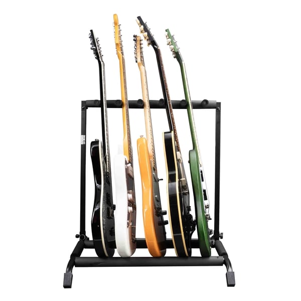 Gator Frameworks RI-GTR-RACK5 Supporto pieghevole per 5 chitarre<br>