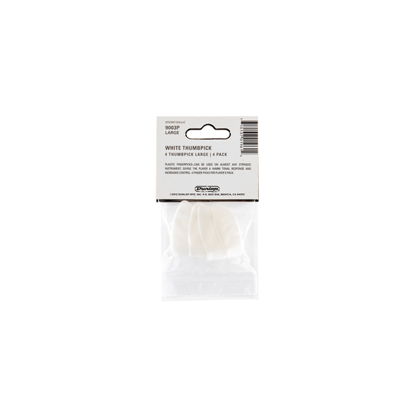 Dunlop 9003P THUMB LARGE - PLAYER'S PACK 4 PLETTRI