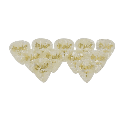 Dunlop 483P#04 White Perloid - Thin