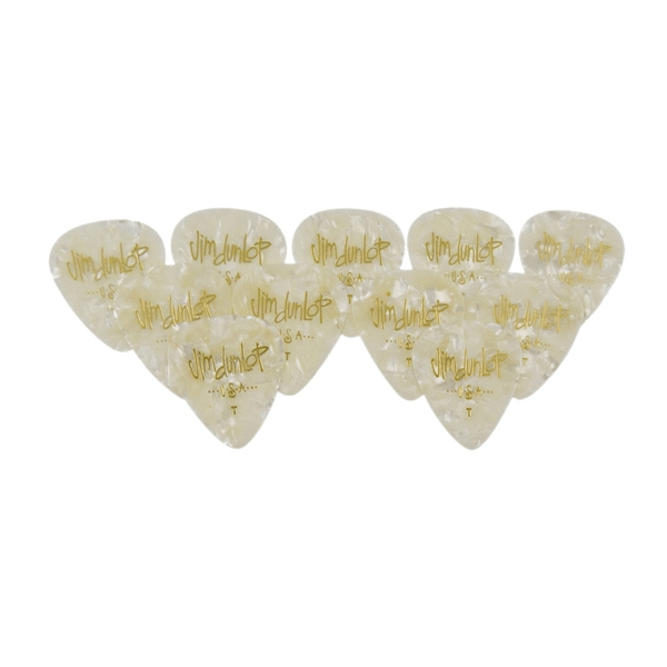Dunlop 483P#04 White Perloid - Thin