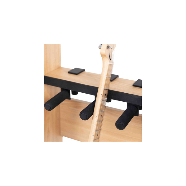 Gator Frameworks GFW-ELITEGTR3RK-MPL Rack per chitarre 3-4 posti in finitura acero naturale opaco<br>