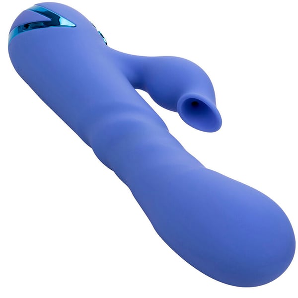CALIFORNIA EXOTICS - L.A LOVE VIBRADOR &amp; SUCCIONADOR AZUL BY CALIFORNIA DREAMING