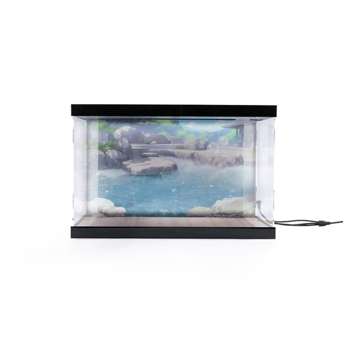 Azur Lane Acrylic Display Case with Lighting for figure Kashino Hot Springs Relaxation