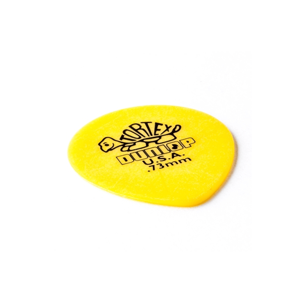 Dunlop 413R Tortex Tear Drop Yellow .73