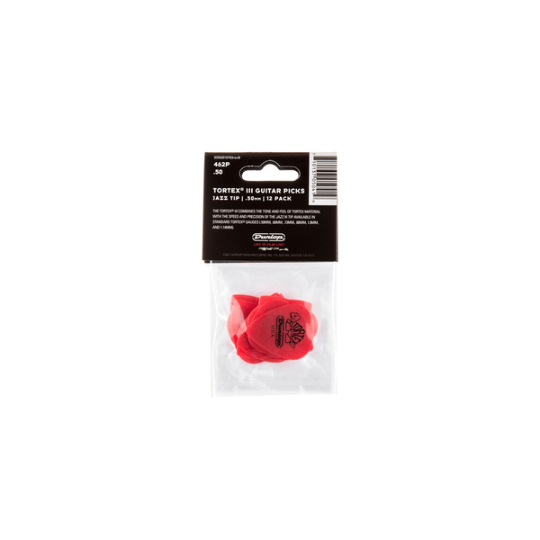 Dunlop 462P Tortex III Red .50