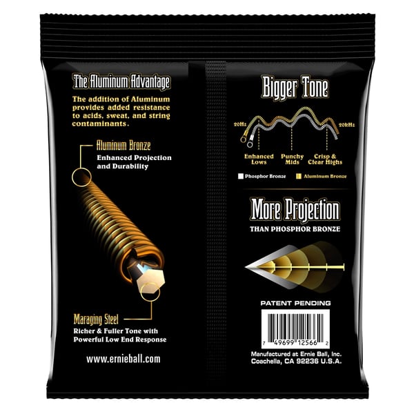 Ernie Ball 2566 Aluminum Bronze Medium Light 12-54