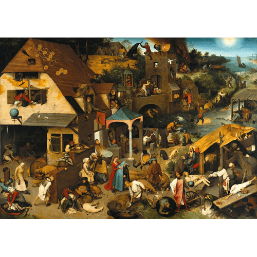 Pieter Bruegel the Elder I Proverbi Fiamminghi