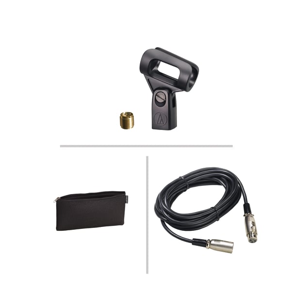 AUDIO TECHNICA AUDIO-TECHNICA PRO41 MICROFONO DINAMICO CARDIOIDE PER VOCE + CUSTODIA + CAVO + CLAMP + ADATTATORE