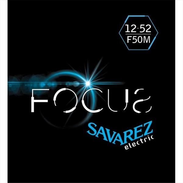 Savarez F50M Corde Focus per Chitarra Elettrica 12-52, Set/6