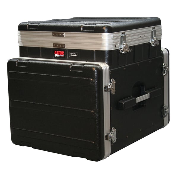 Gator Cases GRC-10X8 PU Rack audio 10U Pop Up, 8U laterale
