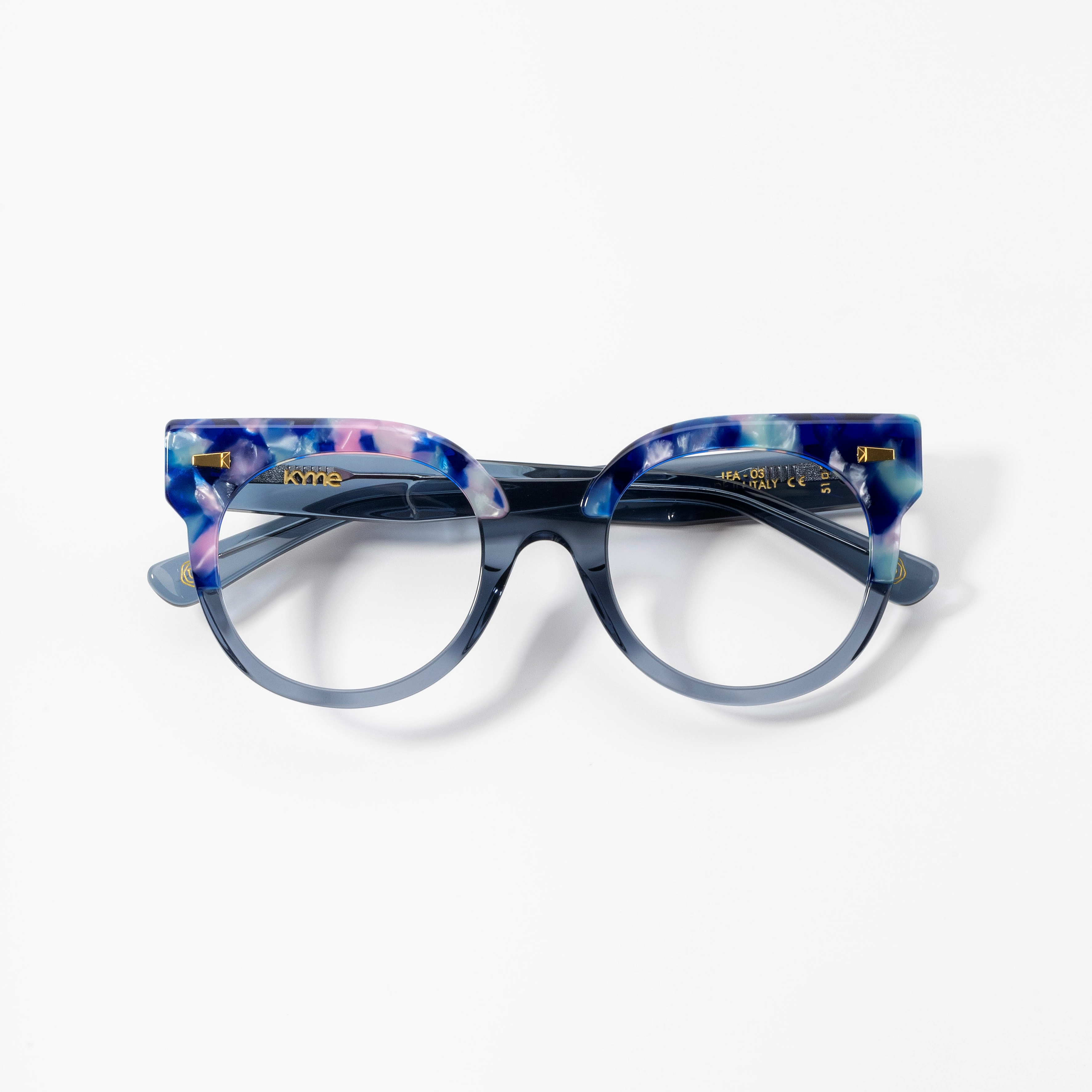 メガネ KYME Kyme - OWEN CON 3 - OPTICAL GLASSES - transparent blue メガネ KYME Kyme - OWEN CON 3 - OPTICAL GLASSES