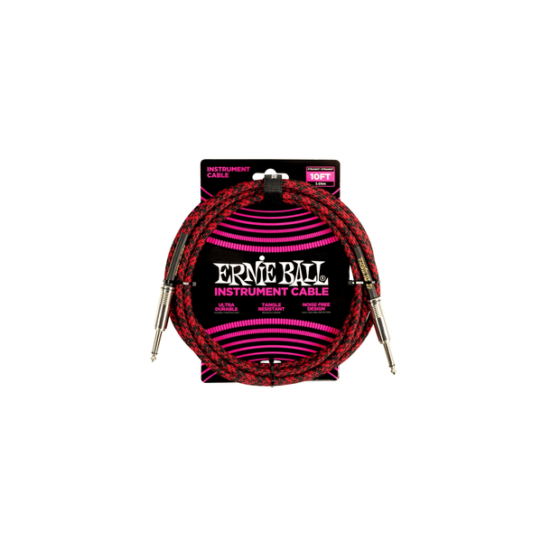 Ernie Ball 6394 Braided Straight Straight 3m