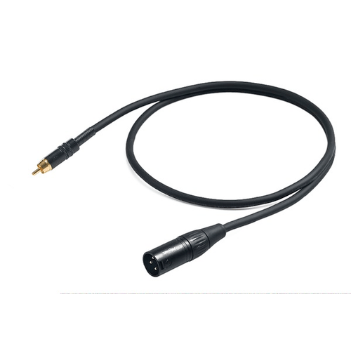 PROEL STAGE Cavo audio professionale "ADAPTER" con connessioni spina RCA Yongsheng - spina volante XLR 3P Yongsheng. Lunghezza: 1.5 metri. Colore disponibile: Nero. Altre lunghezze disponibili: visualizzare le specifiche tecniche