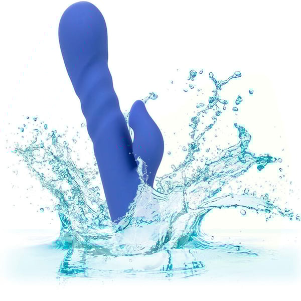 CALIFORNIA EXOTICS - L.A LOVE VIBRADOR & SUCCIONADOR AZUL BY CALIFORNIA DREAMING