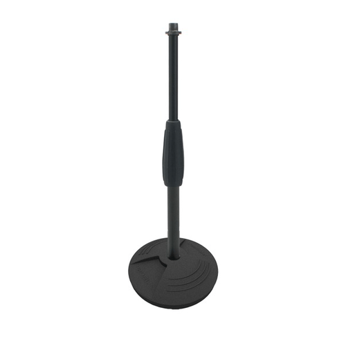 PROEL STAGE Supporto da tavolo per microfono con base circolare in ghisa ed asta dritta