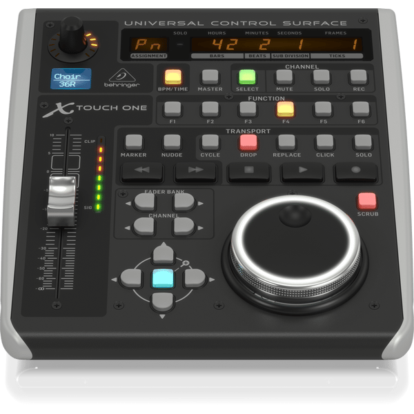 BEHRINGER X-TOUCH ONE CONTROLLER MIDI USB CON FADER MOTORIZZATO E SCRIBBLE STRIP LCD