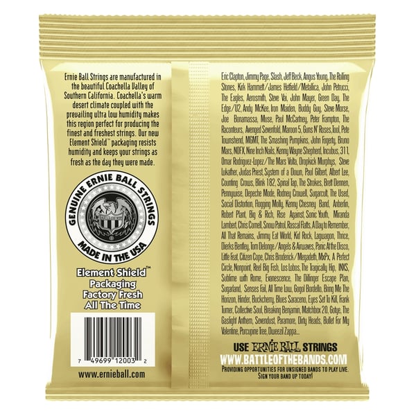 Ernie Ball 2003 Earthwood 80/20 Bronze Medium Light 12-54