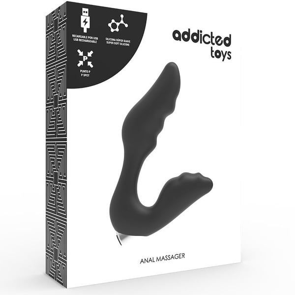 VIBRATEUR PROTHÉTIQUE RECHARGEABLE NOIR ADDICTED TOYS