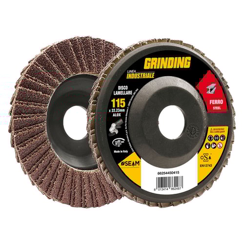 DISCO LAMELLARE PER FERRO 'GRINDING LINEA INDUSTRIALE' ø 115 gr. 40