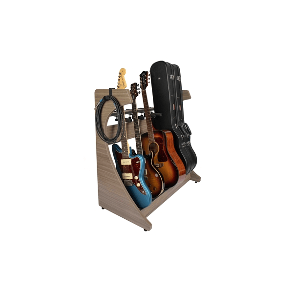 Gator Frameworks GFW-ELITEGTR5RK-GRY Rack per chitarre 5-7 posti in finitura grigio Driftwood<br>