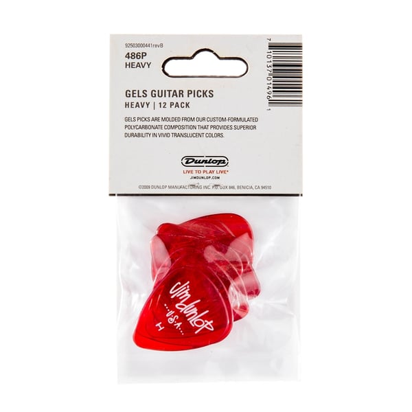 Dunlop 486PHV Gels Red Heavy
