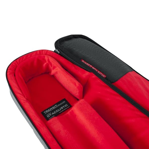 Gator Cases GT-ACOUSTIC-GRY Borsa Transit chitarra acustica Grigio chiaro