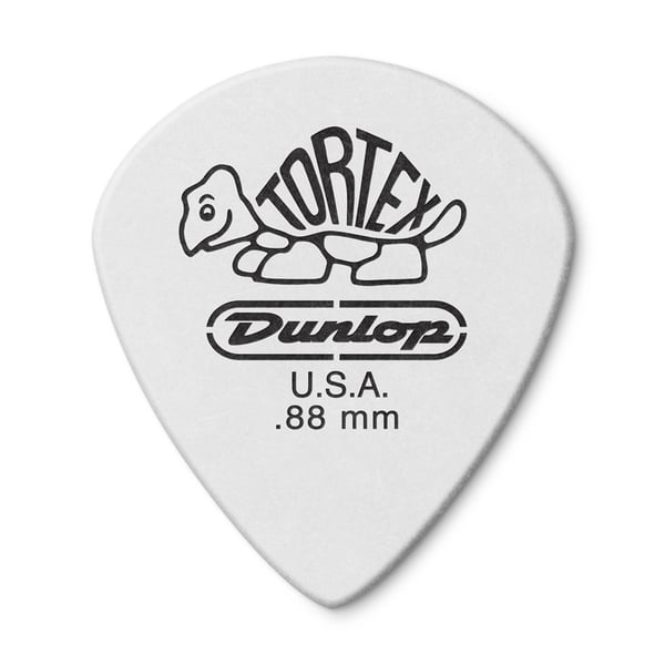 Dunlop 478P.088 TORTEX WHITE JAZZ III, .88MM