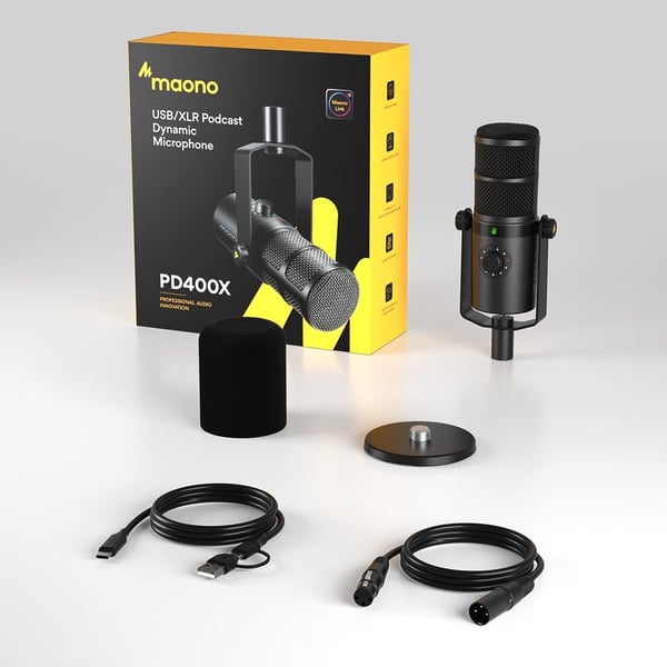 MAONO Microfono Dinamico XLR/USB