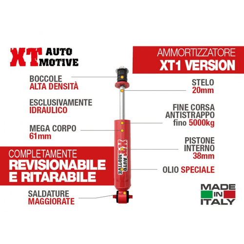 AMMORTIZZATORE XT AUTOMOTIVE PER MITSUBISHI PAJERO L040 A MOLLE ANTERIORE
