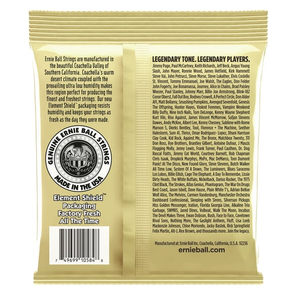 Ernie Ball 2005 Earthwood Custom Medium Bronze 80/20