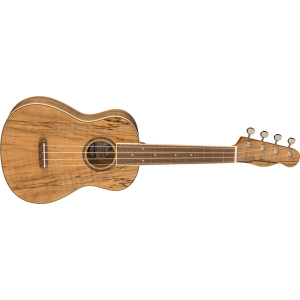 FENDER Ukulele Concert Strumenti popolari Acero marezzato Natural