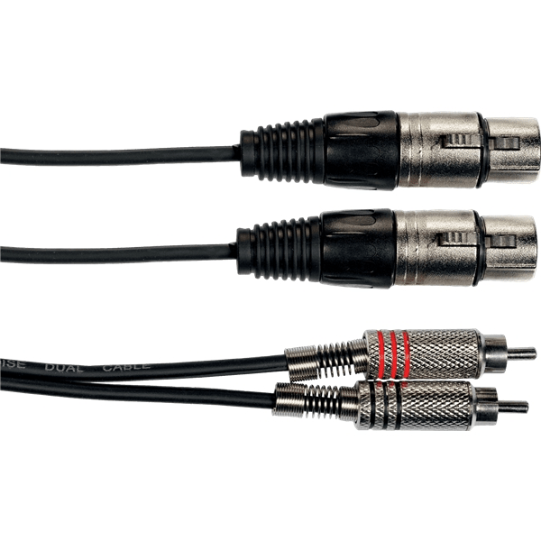 Yellow Cable K10-3 Cavo Segnale 2x RCA maschio/2x XLR Femmina 3 m