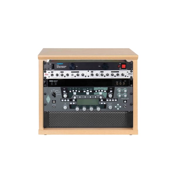 Gator Frameworks GFW-ELITERK-8U-MPL Rack 8U in legno naturale finitura opaca<br>