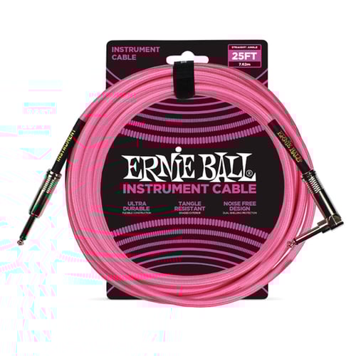 Ernie Ball 6065 Cavo Intrecciato Neon Rosa 7,62 m