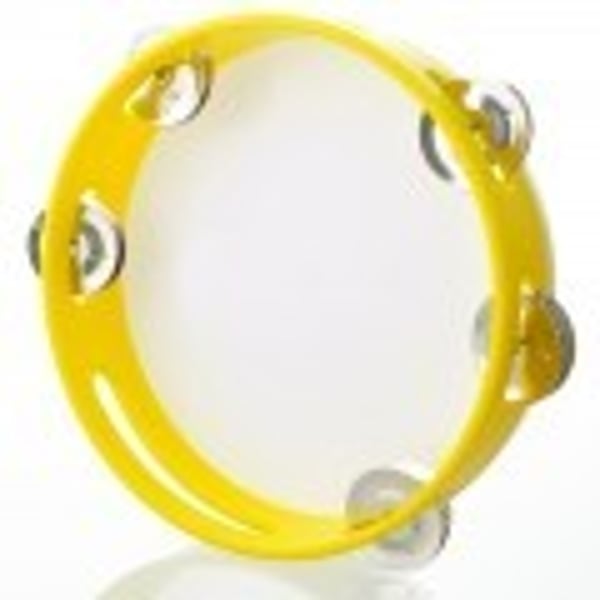 ANGEL Tamburello con sonagli in PVC con pelle sintetica, Medium size