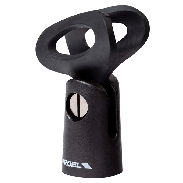 PROEL STAGE Supporto piccolo in ABS per microfono (Ø min - max: 22 - 27 mm).